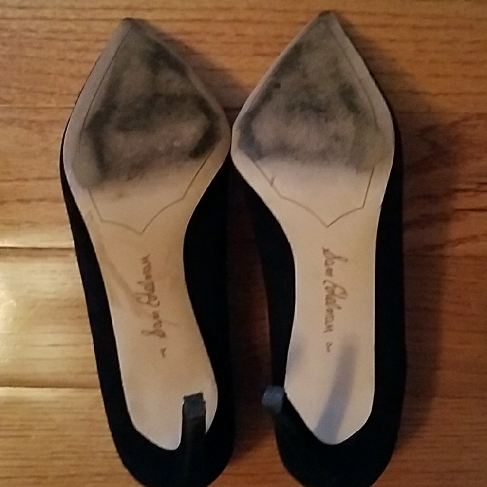 Sam Edelman Pumps suede 4.5 inch heel black - Picture 3 of 8